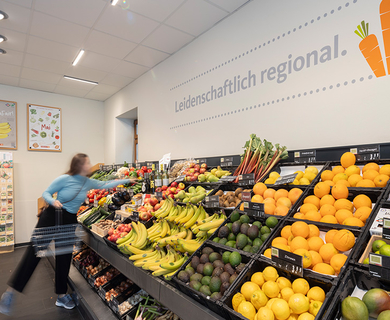 Obst und Gemüseabteilung