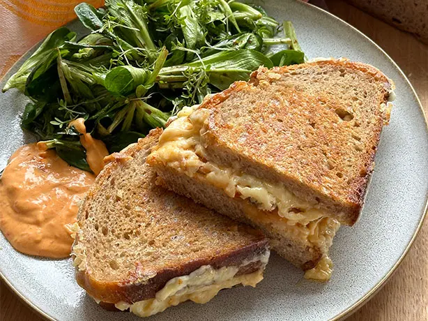 Kimchi grilled Cheese Sandwich