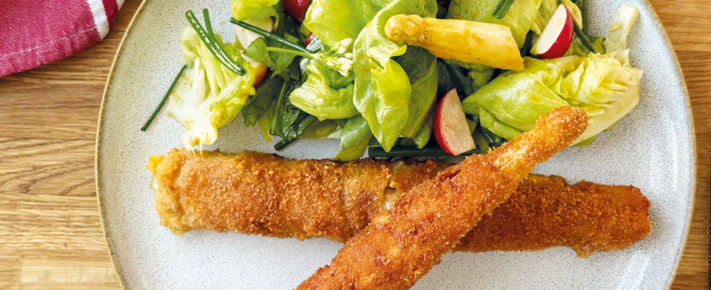 Spargel Cordon Bleu-Style